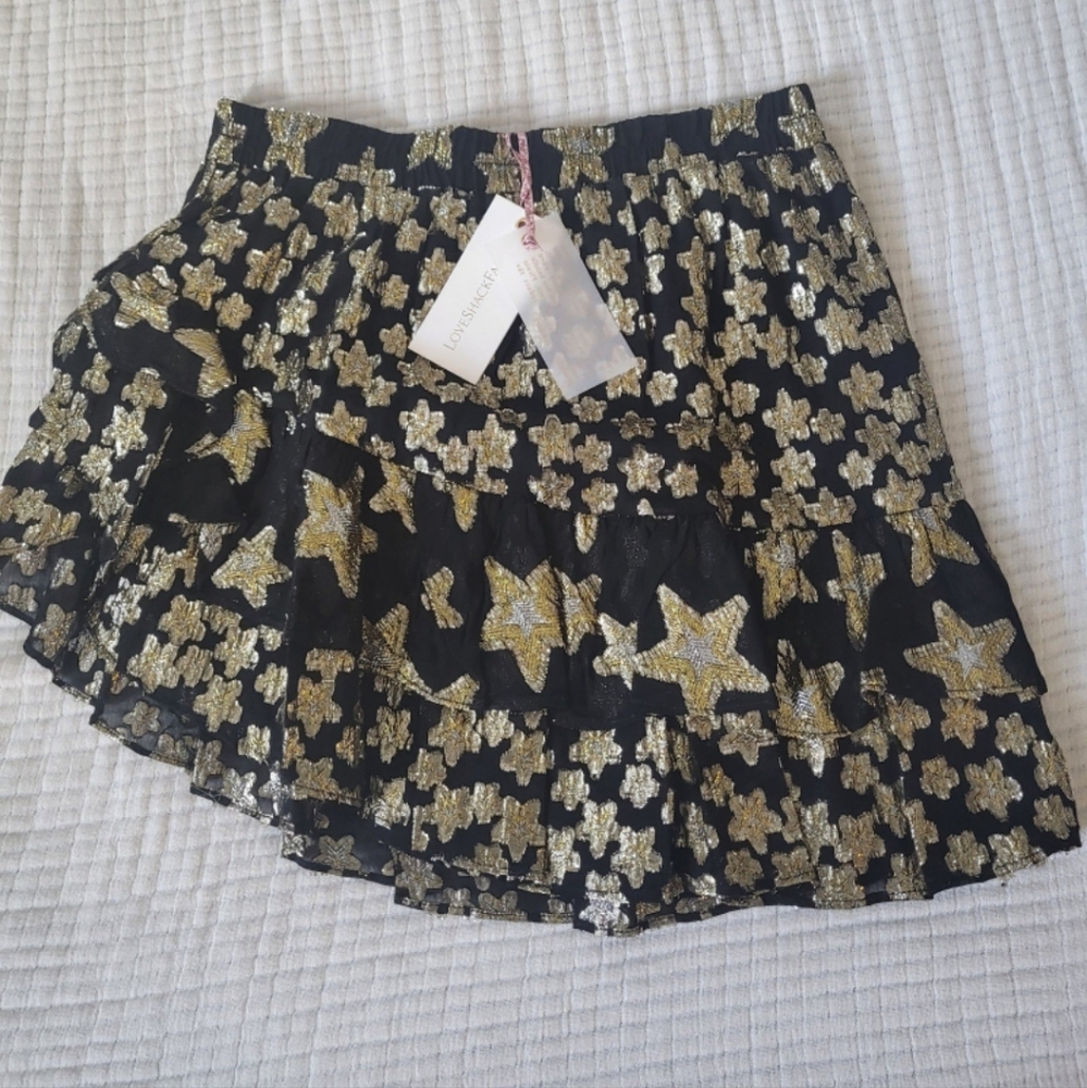 Loveshackfancy seniya asymmetrical skirt
